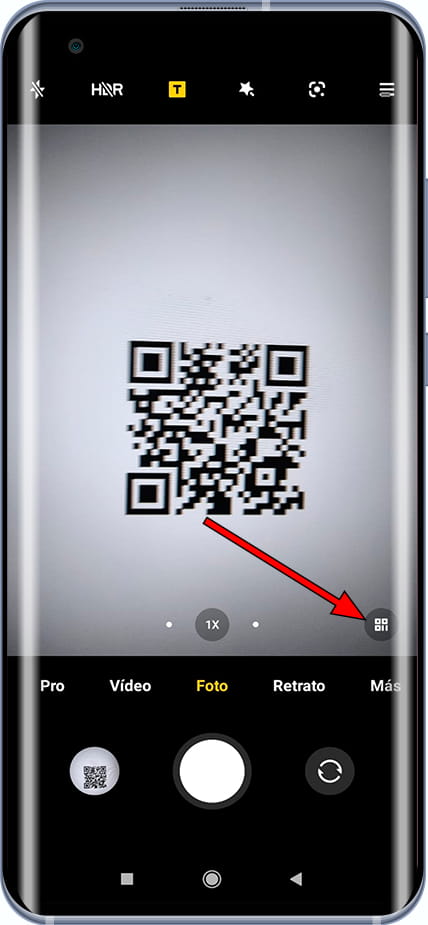 Capturar código QR Mi Note 10 Lite