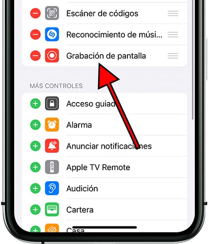 Controles incluidos