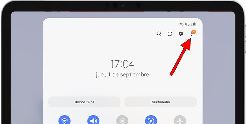 Icono editar panel rápido Galaxy Tab S10 Ultra