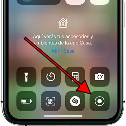 Botón grabar pantalla
