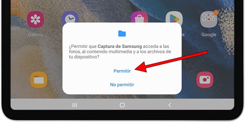 Permitir que captura acceda a archivos