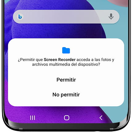 Permitir que captura acceda a archivos