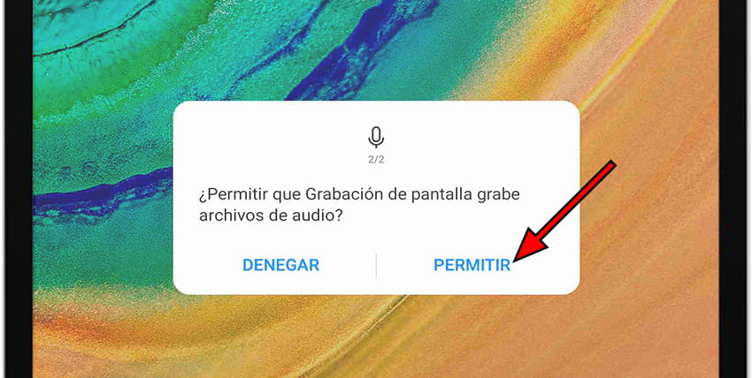 Mensaje permiso grabar audio Huawei MediaPad 10 Link+