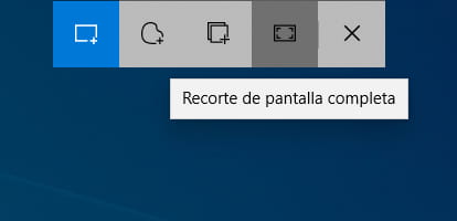 Recorte pantalla completa Windows