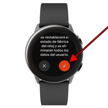 Desconectar y resetear Wear OS