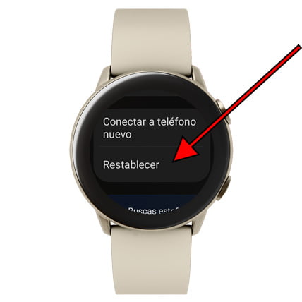 Restablecer Galaxy Watch