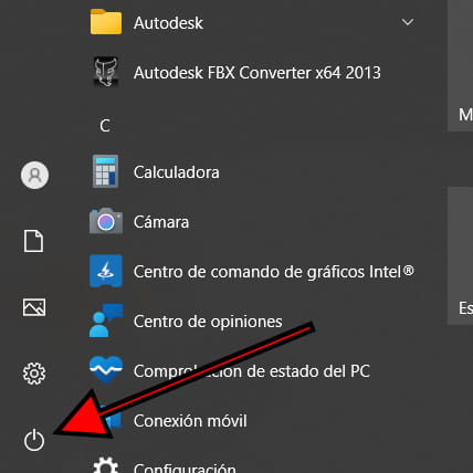Icono encender/apagar