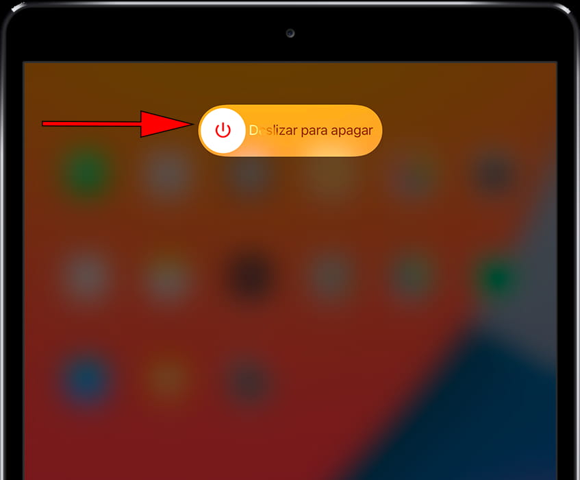 Deslizar para apagar iPad Pro