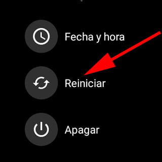 Reiniciar Wear OS