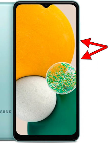 Captura de pantalla en Samsung Galaxy A13 5G