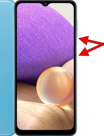 Captura de pantalla en Samsung Galaxy A23