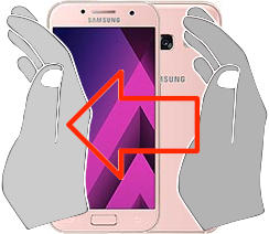 Captura de pantalla en Samsung Galaxy A3 (2017)