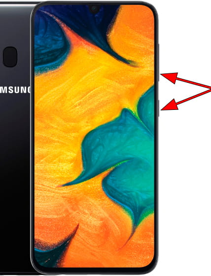 Captura de pantalla en Samsung Galaxy A30