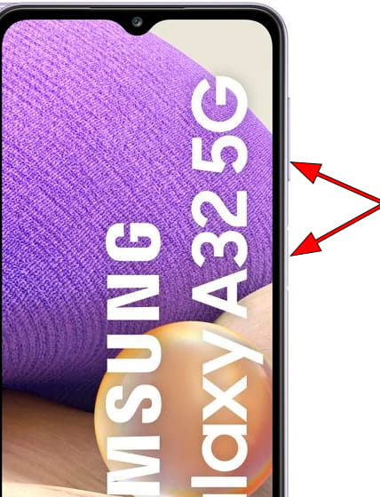 Captura de pantalla en Samsung Galaxy A32 5G