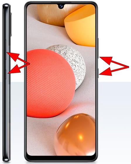 Captura de pantalla en Samsung Galaxy A42 5G