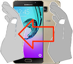 Captura de pantalla en Samsung Galaxy A5 (2016)