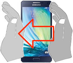 Captura de pantalla en Samsung Galaxy A5