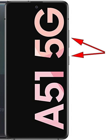 Captura de pantalla en Samsung Galaxy A51 5G