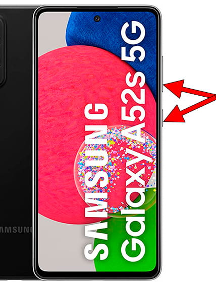 Captura de pantalla en Samsung Galaxy A52s 5G