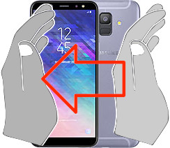 Captura de pantalla en Samsung Galaxy A6 (2018)