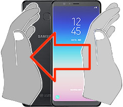 Captura de pantalla en Samsung Galaxy A8 Star (A9 Star)