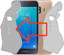 Captura de pantalla en Samsung Galaxy J2 Core