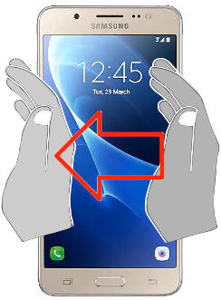 Captura de pantalla en Samsung Galaxy J5 Metal