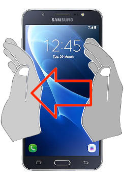 Captura de pantalla en Samsung Galaxy J7 Metal
