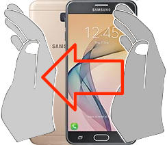 Captura de pantalla en Samsung Galaxy J7 Prime
