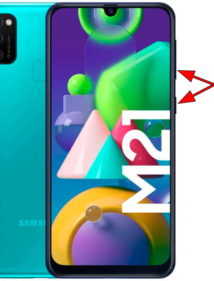 Captura de pantalla en Samsung Galaxy M21