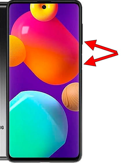 Captura de pantalla en Samsung Galaxy M62