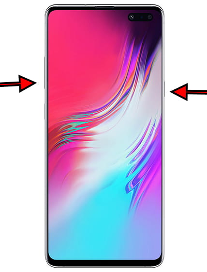 Captura de pantalla en Samsung Galaxy S10 5G