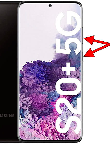 Captura de pantalla en Samsung Galaxy S20+ 5G