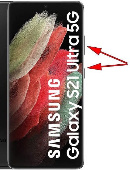 Captura de pantalla en Samsung Galaxy S21 Ultra 5G
