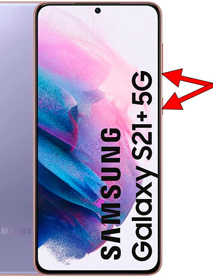 Captura de pantalla en Samsung Galaxy S21+ 5G