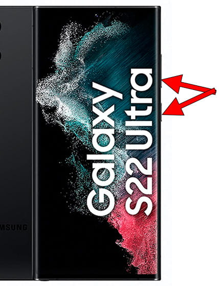 Captura de pantalla en Samsung Galaxy S22 Ultra 5G