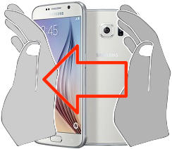 Captura de pantalla en Samsung Galaxy S6