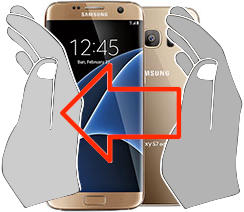Captura de pantalla en Samsung Galaxy S7 edge (USA)
