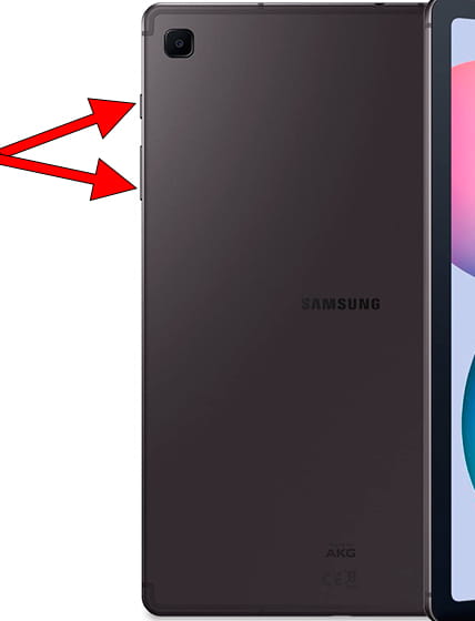 Captura de pantalla en Samsung Galaxy Tab S6 Lite (2022)