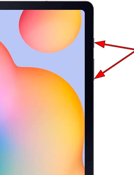 Captura de pantalla en Samsung Galaxy Tab S6 Lite