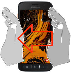 Captura de pantalla en Samsung Galaxy Xcover 4s