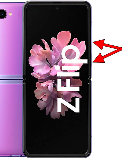 Captura de pantalla en Samsung Galaxy Z Flip
