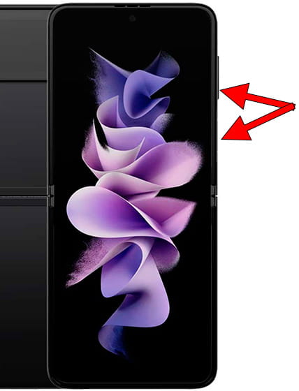 Captura de pantalla en Samsung Galaxy Z Flip3 5G