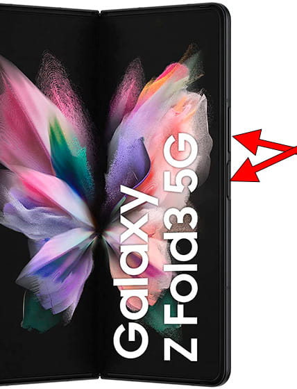Captura de pantalla en Samsung Galaxy Z Fold3 5G