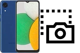 Captura de pantalla en Samsung Galaxy A03 Core