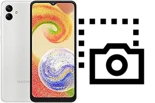 Captura de pantalla en Samsung Galaxy A04
