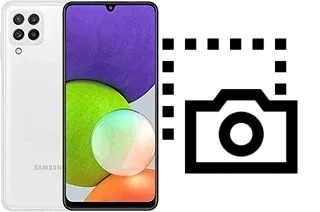 Captura de pantalla en Samsung Galaxy A22
