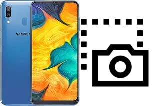 Captura de pantalla en Samsung Galaxy A30