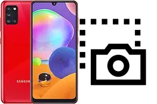 Captura de pantalla en Samsung Galaxy A31