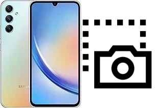 Captura de pantalla en Samsung Galaxy A34